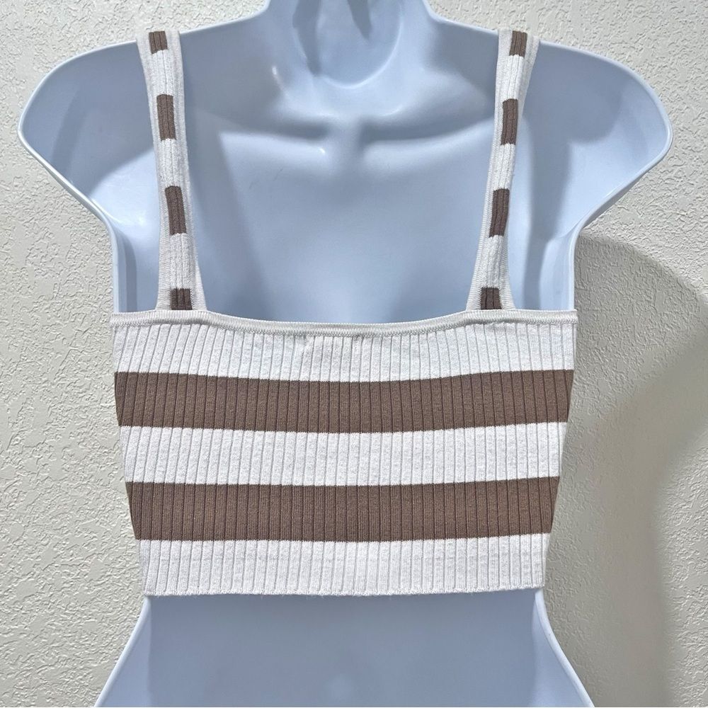 Garage ribbed square neck cropped tank summer| Sz S - Picture 4 of 6